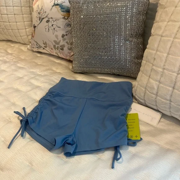 Blue Women's Shorts - Picture 2 of 3